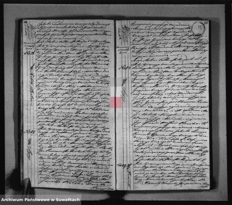 image.from.unit.number "Akta urodzonych stanu cywilnego gminy seyneńskiey od 1-go stycznia 1819 roku."