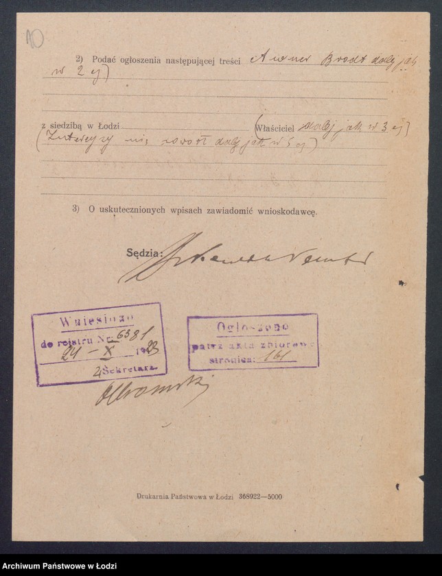 Obraz 12 z jednostki "Awner Brodt- sprzedaż manufaktury"