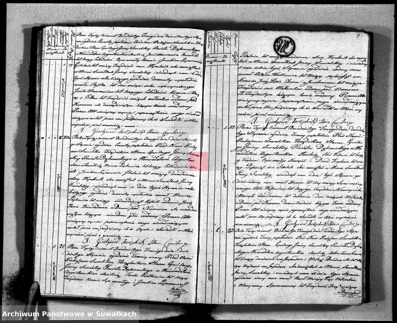 image.from.unit.number "Akta zeszłych gminy suwalskiey od dina 1 stycznia do dnia ostatniego grudnia 1823 roku"