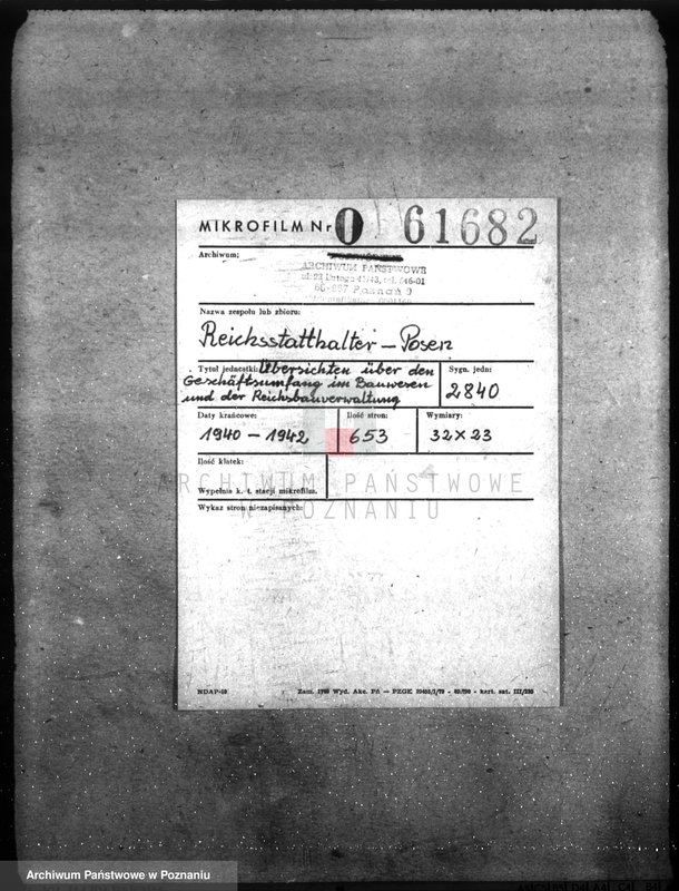 Obraz 2 z jednostki "Übersichten über den Geschäftsumfang im Bauwesen und der Reichsbauverwaltung"