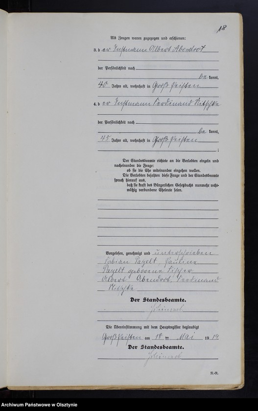 image.from.unit.number "Heiraths-Neben-Register Nr 1 - 27 [ Księga małżeństw - wtóropis ]"