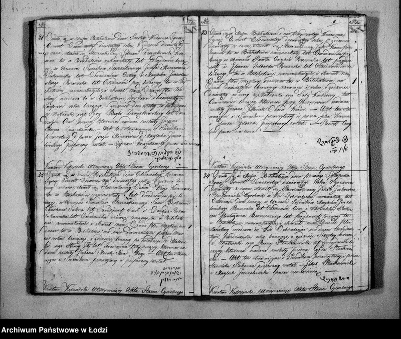 image.from.unit.number "Księga Akt Stanu Cywilnego Wyznania Mojżeszowego Urodzonych w Parafii Bełchatow Obwodzie Piotrko[wskim] Wojew[ództwie] Kali[skim] od roku 1828, [18]29, [18]30"