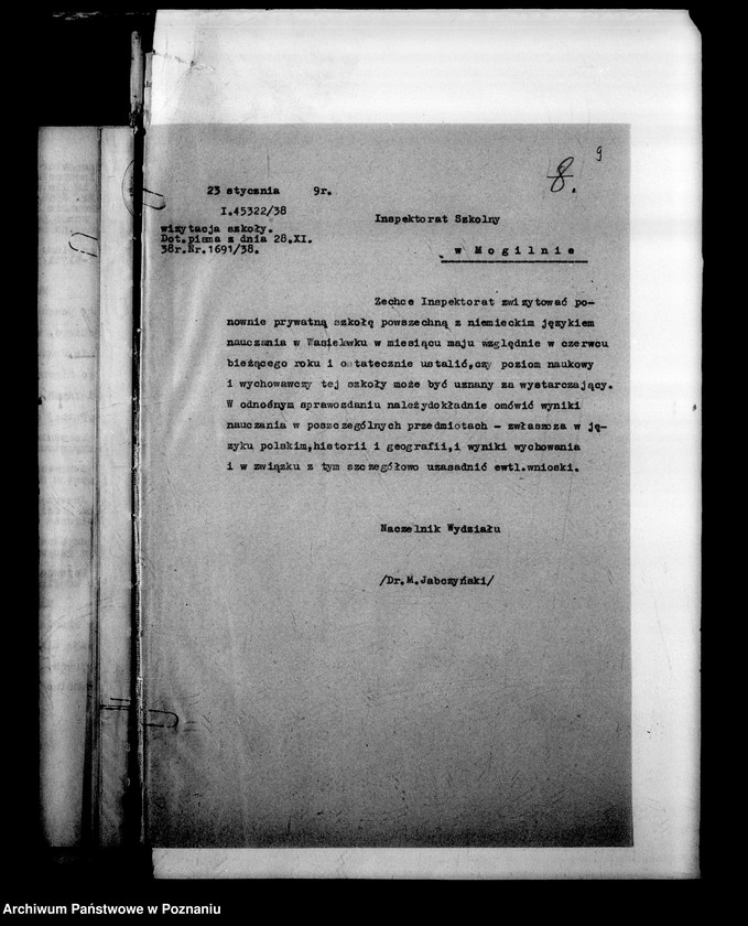 Obraz 13 z jednostki "Prywatna Szkoła Powszechna z niemieckim językiem nauczania Wasielewko powiat Mogilno"