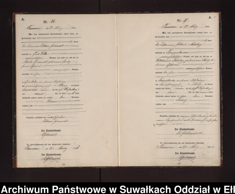 image.from.unit.number "Geburts-Neben-Register des Preussischen Standes-Amtes Neuhoff Kreis Loetzen"
