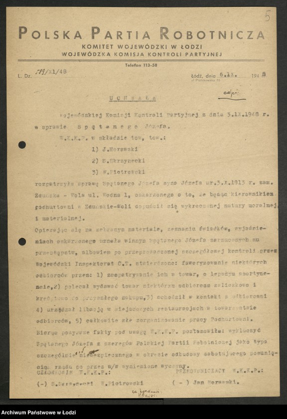 Obraz 6 z jednostki "Uchwały Komisji"