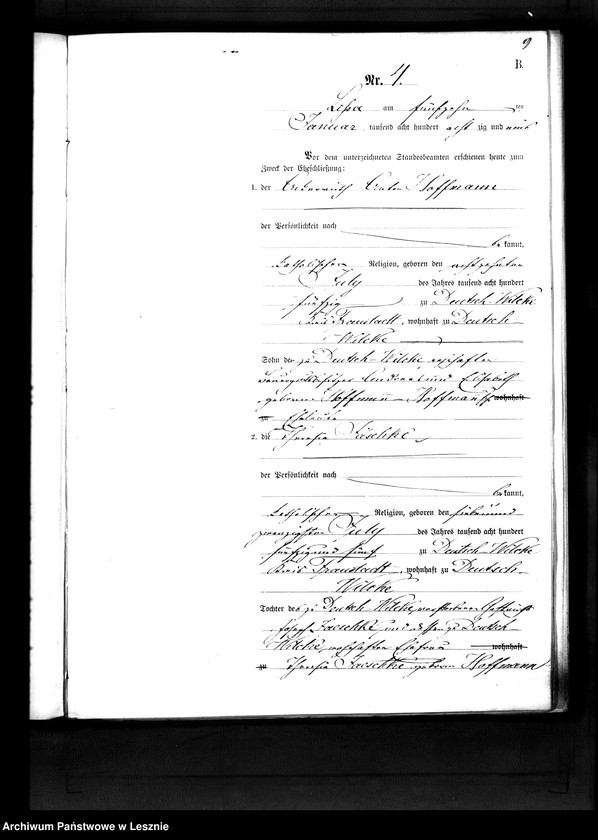 Obraz 10 z jednostki "[Księga małżeństw - wieś]"