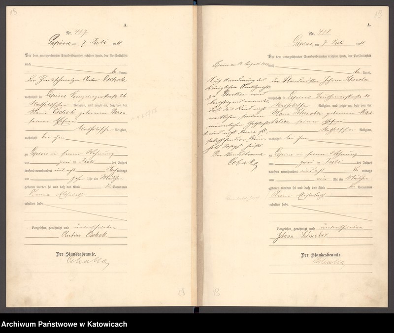 image.from.unit.number "ksiega urodzeń T. II nr 400-827"