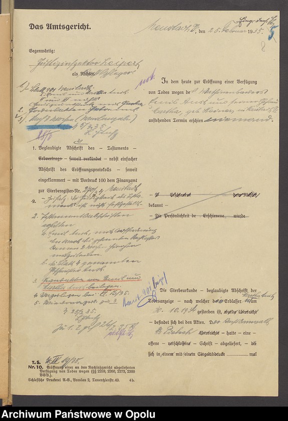 image.from.unit.number "Verfügung von Todes wegen des Maschinenbauers Emil Aust und seiner Ehefrau Marta geb[orene] Steiner in Neustadt"