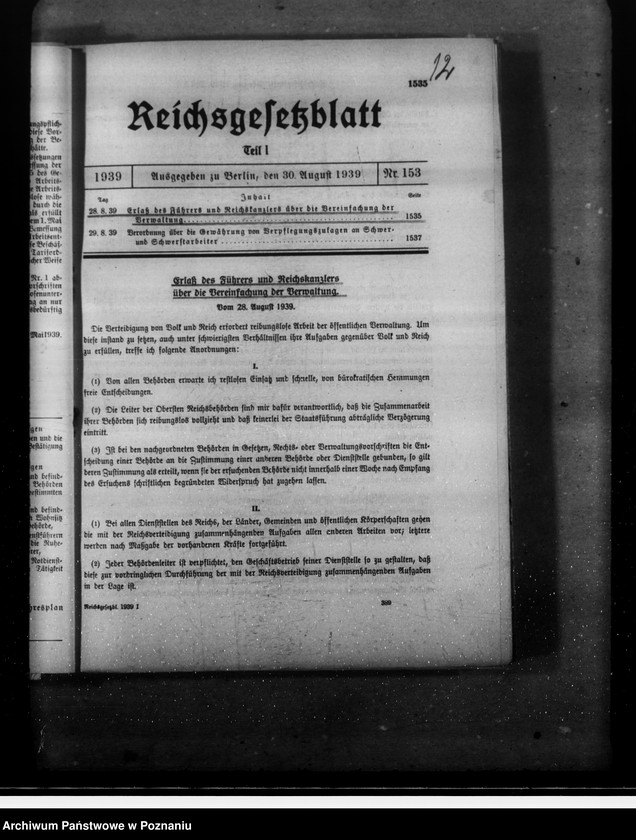 Obraz 16 z jednostki "Zarządzenia w sprawie zorganizowania administracji w tak zwanym Kraju Warty"