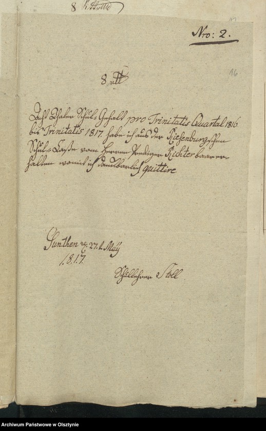 image.from.unit.number "Riesenburgschen Schul-Cassen- Rechnung"