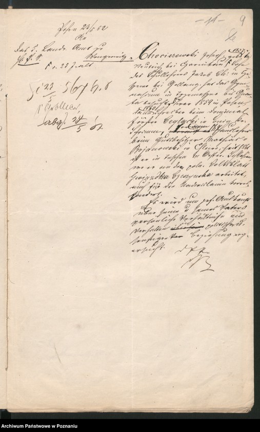 Obraz 14 z jednostki "A. betr. Hauslehrer Josef Chociszewski aus Neuteich /Redakteur des Przyjaciel Dzieci in Culm/"