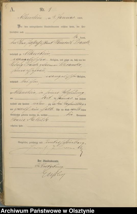 image.from.unit.number "Geburts-Haupt-Register Tom I,Nr 1 - 315"