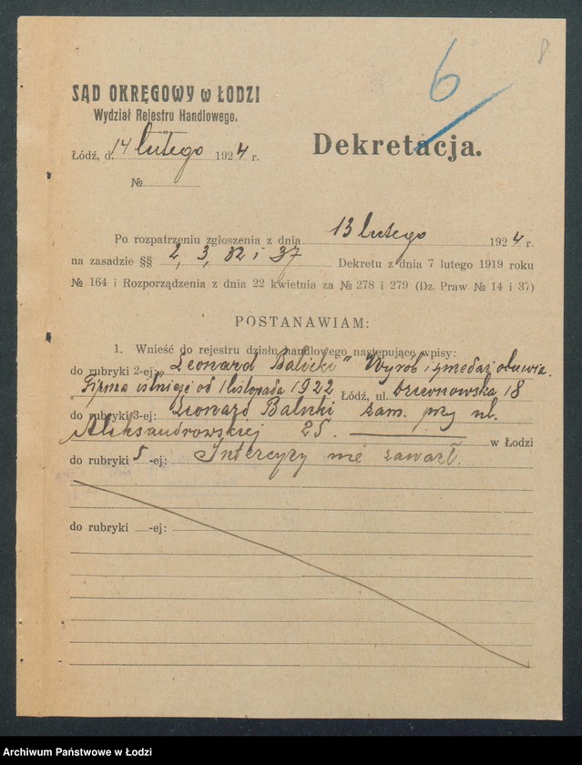 Obraz 10 z jednostki "Leonard Balicki – wyrób i sprzedaż obuwia"