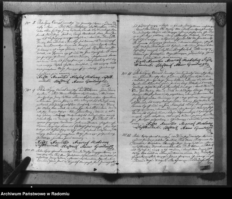 image.from.unit.number "Akta urzędnika stanu cywilnego gminy Szydłowiec z roku 1812"