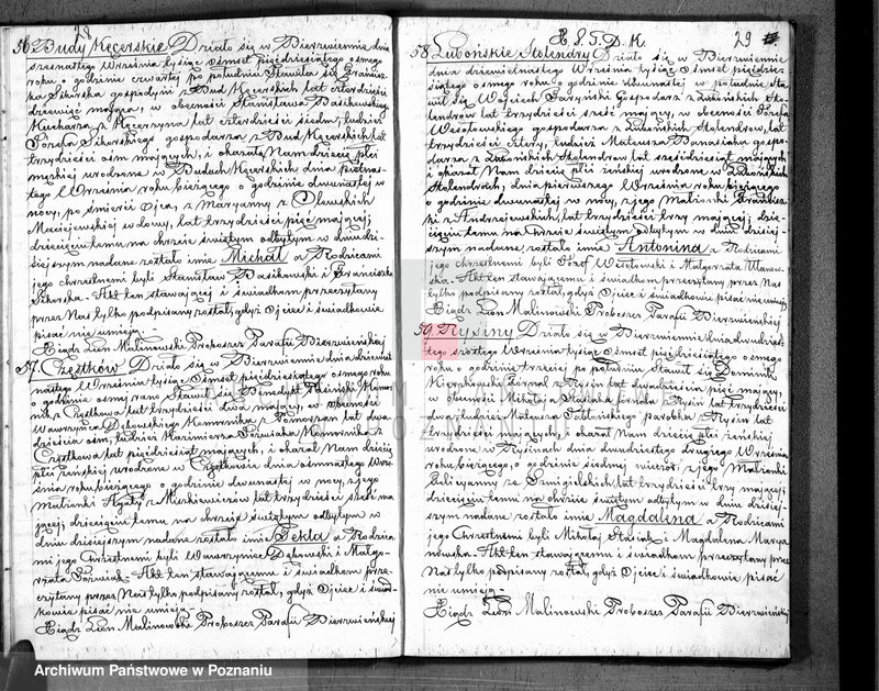 Obraz 16 z jednostki "Akta urodzonych, zaślubionych i zmarłych"