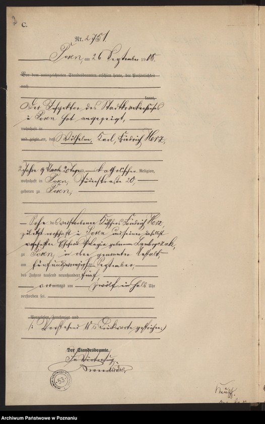 Obraz 4 z jednostki "Księga miejscowa zgonów tom VI"