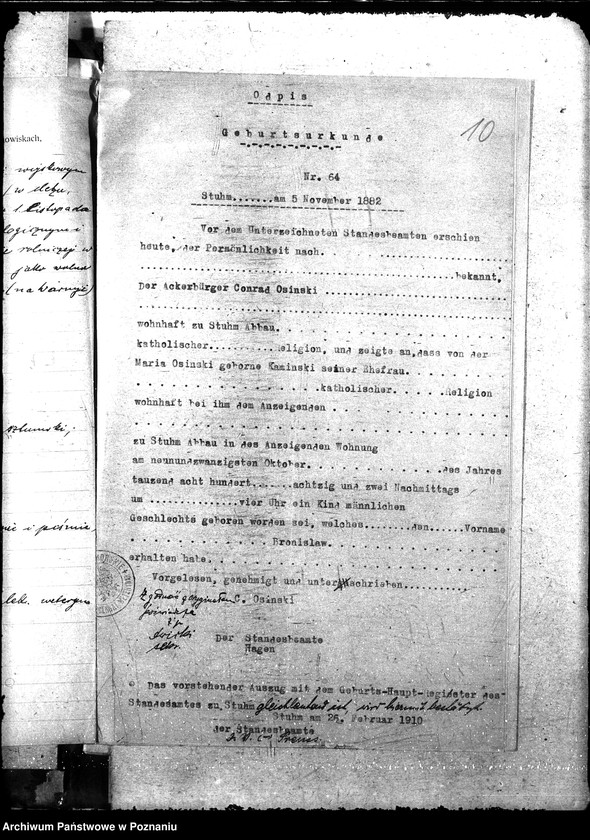 Obraz 14 z jednostki "Pow. lekarz Weterynaryjny Tuchola"