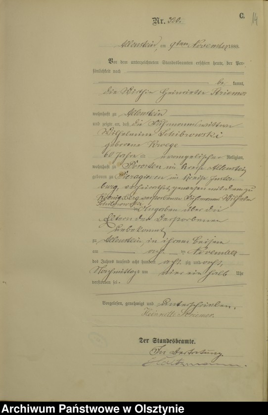 image.from.unit.number "Sterbe-Haupt-Register Tom II,Nr 308 - 394"