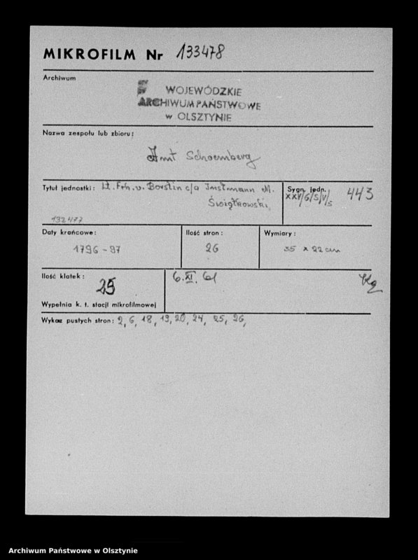 Obraz 2 z jednostki "Lt. Frh. von Borstin contra Instmann M. Świątkowski"