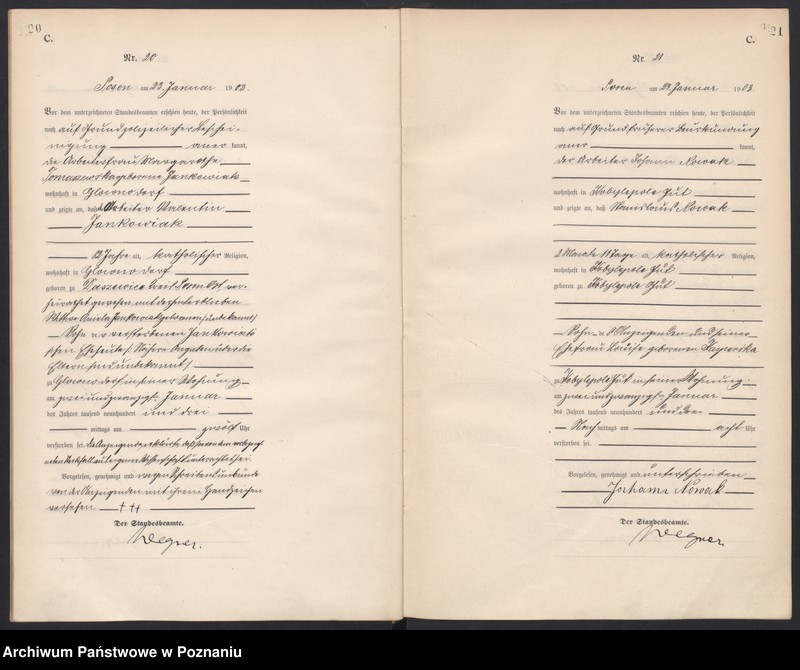 Obraz 13 z jednostki "Księga zgonów tom I"