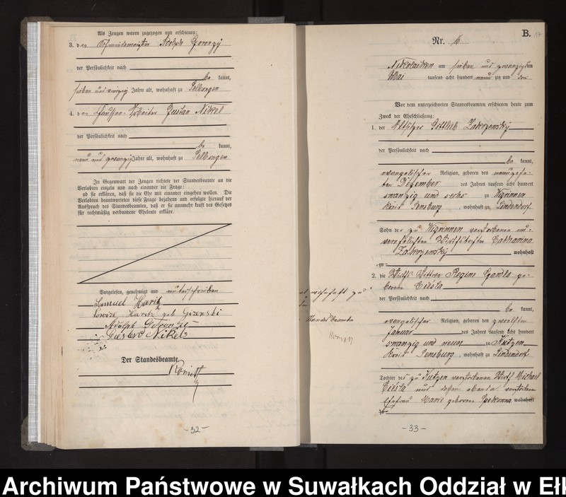 image.from.unit.number "Heiraths-Haupt-Register des Königlichen Preussischen Standes-Amtes Nikolaiken Kreis Sensburg"