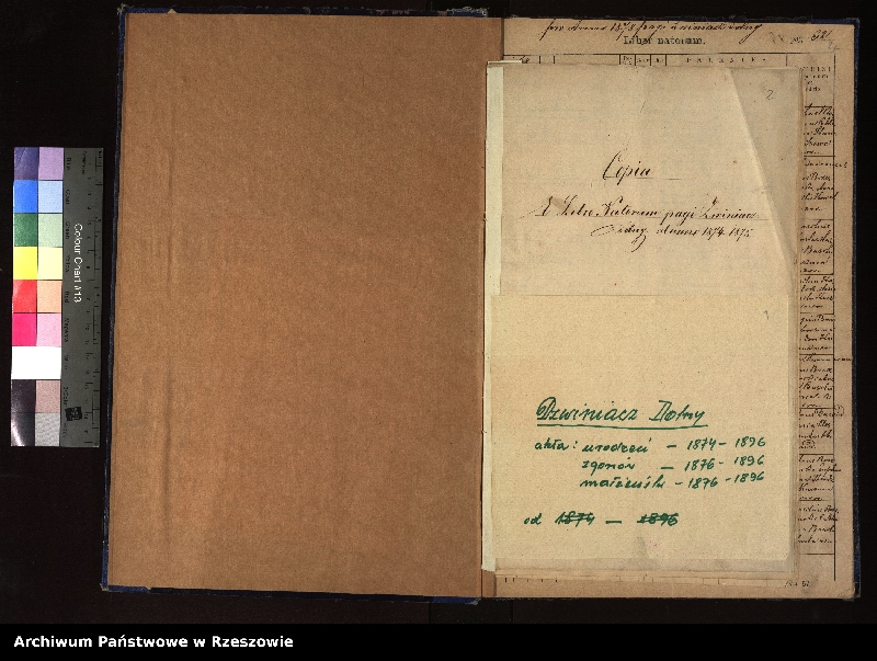 image.from.unit.number "Księga urodzeń, małżeństw, zgonów dla miejscowości Dźwiniacz Dolny"