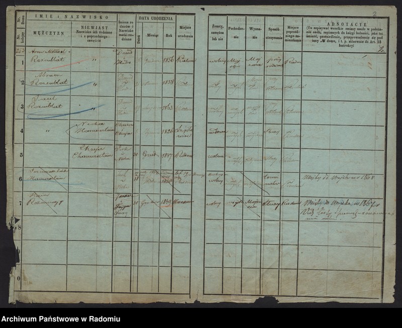 image.from.unit.number "Księga ludności miasta Radomia. 253- 316"