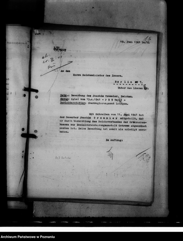 Obraz 19 z jednostki "Bewerbungen um Anstellung"