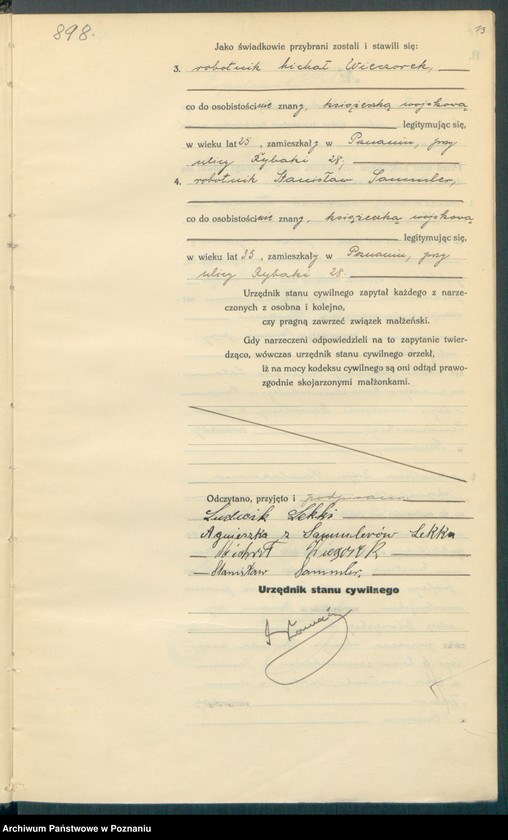 Obraz 15 z jednostki "Księga miejscowa małżeństw tom IV [Rejestr główny małżeństw]"