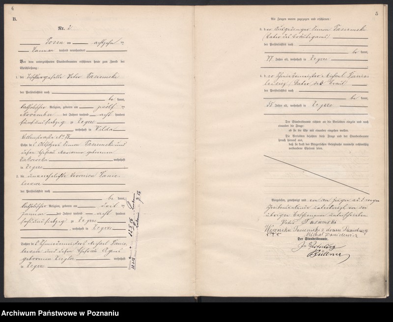 Obraz 4 z jednostki "Księga miejscowa małżeństw"