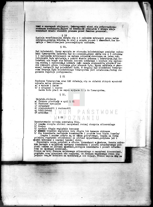 Obraz 12 z jednostki "/Towarzystwo Powstańców Wielkopolskich z 1918/1919 r. w Poznaniu/"