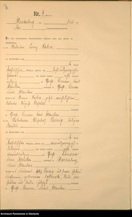 image.from.unit.number "Heiraths-Haupt-Register Nr 1 - 22"