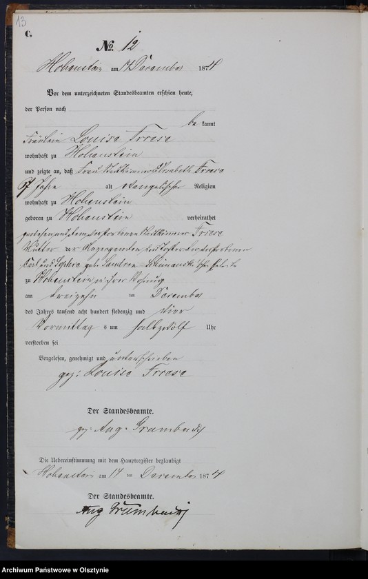 image.from.unit.number "Sterbe-Neben-Register Nr 1 - 13"