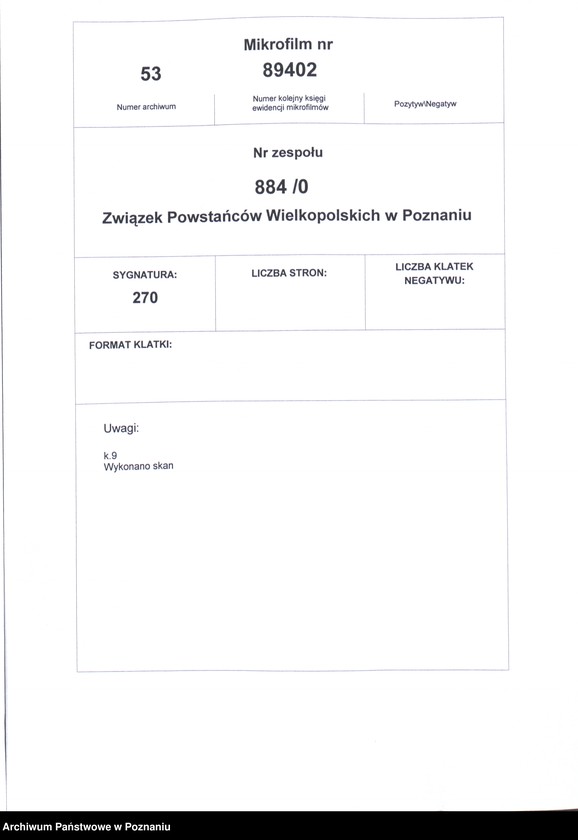 Obraz 2 z jednostki "Ławica wieś, powiat Poznań - akta koła."