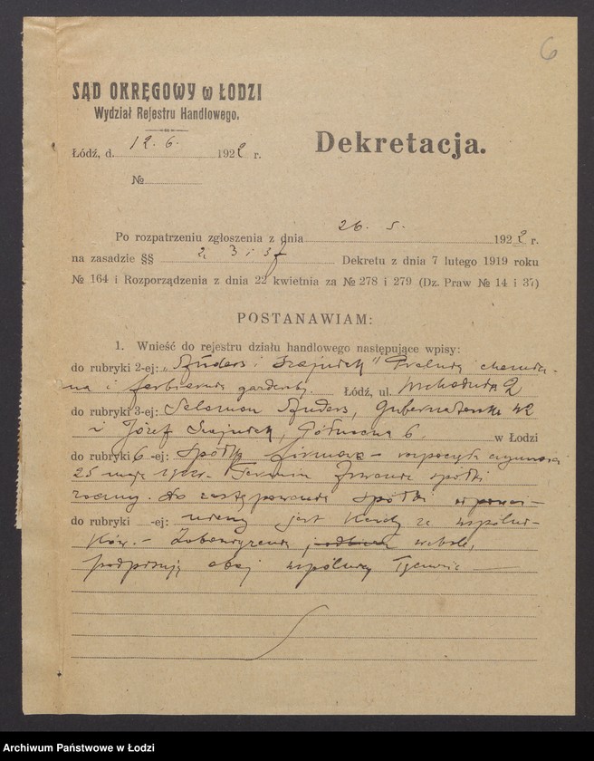 Obraz 8 z jednostki "Anders i Szajnik - pralnia chemiczna i farbiarnia garderoby"