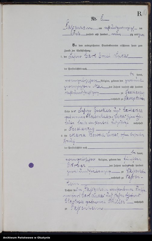 image.from.unit.number "Heiraths-Haupt-Register Nr 1 - 11"