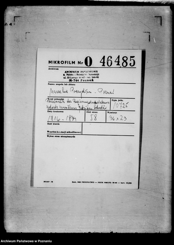 Obraz 3 z jednostki "Personalia des Regierungstranslateurs Herrn Wenus, jetzigen Sekretär beim königlichen Konsistorio und Schulkollegio."