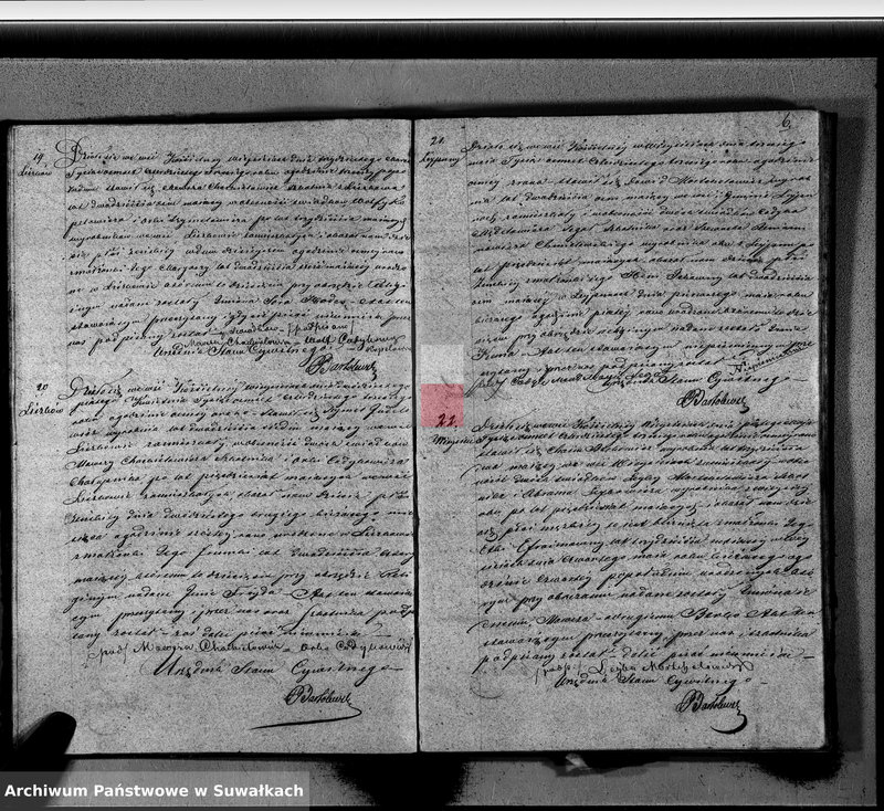 image.from.unit.number "Duplikat Akt Stanu Cywilnego Wyznania Starozakonnych Okręgu Wiejsieie z roku 1843"