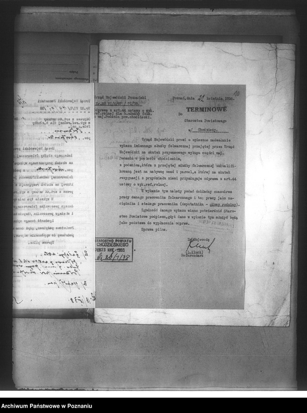 Obraz 14 z jednostki "Odprawy z art. 44 ustawy o wykonaniu reformy rolnej dla byłej służby folwarcznej Podanin powiat chodzieski"