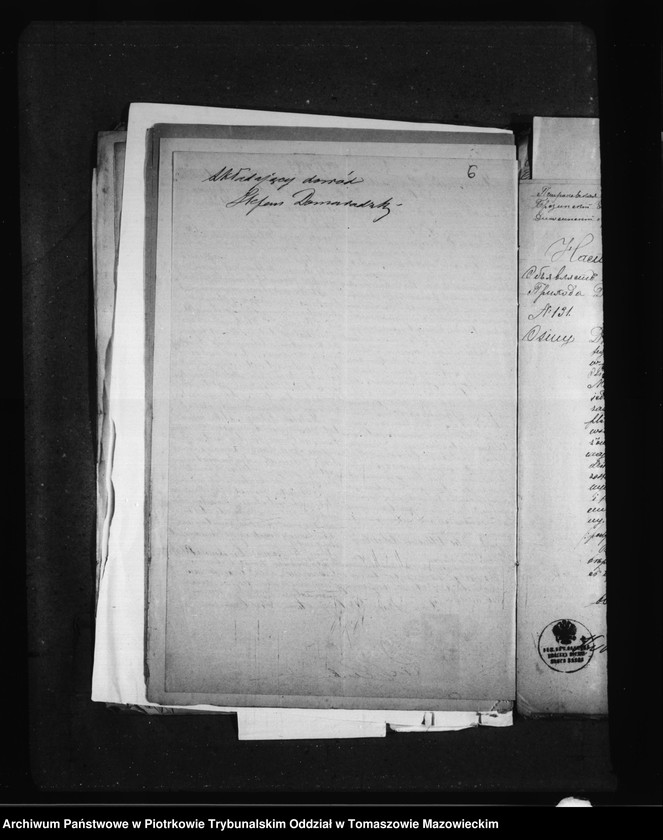 Obraz 11 z jednostki "[Dowody do akt małzeństw]"