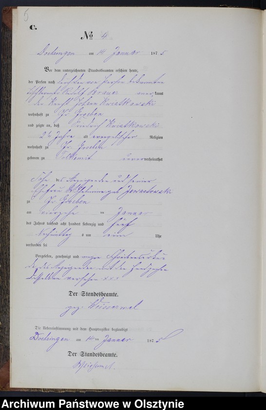 image.from.unit.number "Sterbe-Neben-Register Nr 1 - 45"