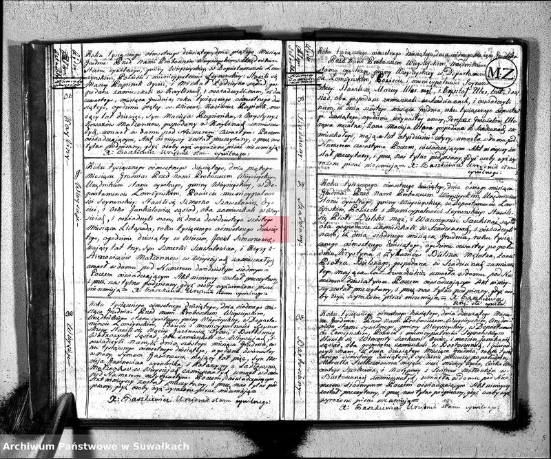 image.from.unit.number "Akta zeszłych gminy wieysieyskiey od 1-go maja 1810"