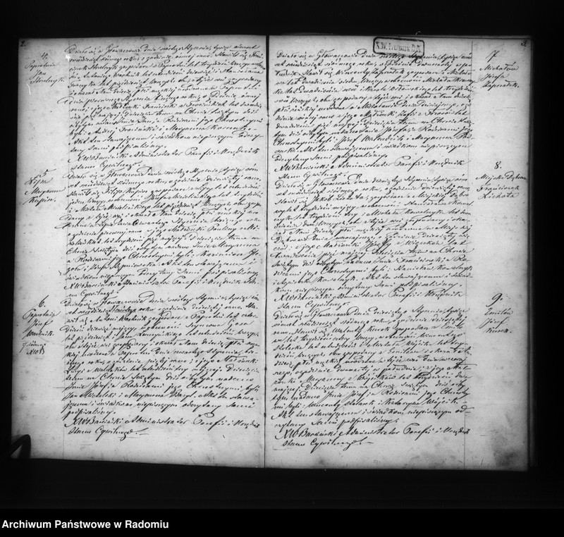 image.from.unit.number "Duplikat akt religijno cywilnych urodzonych, zaślubionych i zmarłych w parafii Głowaczów dekanacie i okręgu kozienickim w roku 1867"