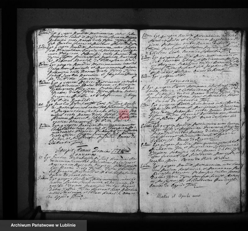 Obraz 13 z jednostki "Księga zaślubionych i zmarłych"