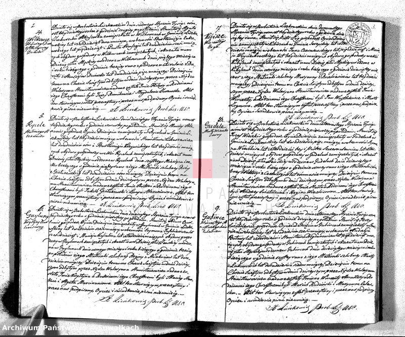 image.from.unit.number "Księga Duplikat Parafij Liszkowskiey z R-u 1830"