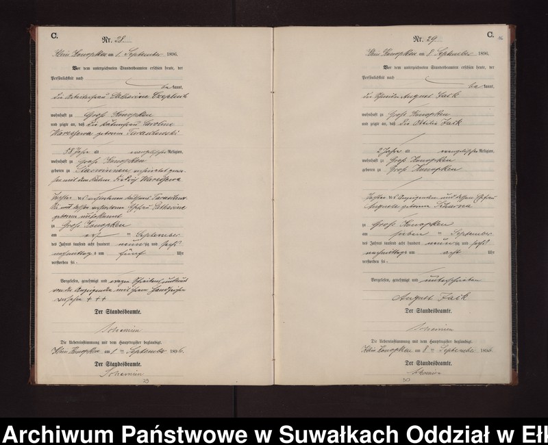 image.from.unit.number "Sterbe-Neben-Register des Preussischen Standes-Amtes Gross Konopken Kreis Loetzen"