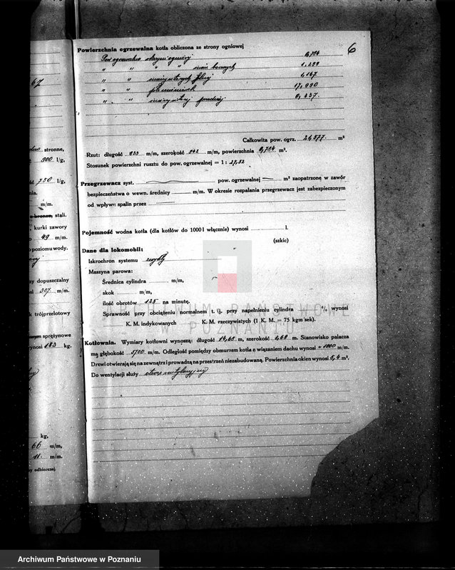 Obraz 10 z jednostki "Tartak w Bogusławiu pow. jarociński własność Fr. Garsztka nr woj. 3502 nr fabr. 66056"