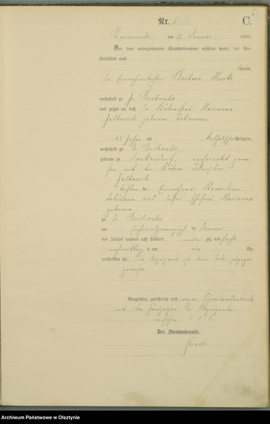 image.from.unit.number "Sterbe-Haupt-Register Nr 1 - 49"