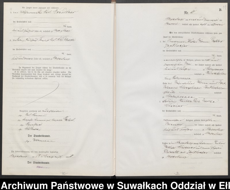 image.from.unit.number "Heiraths-Neben-Register des Preussischen Standes-Amtes Angerburg Kreis Angerburg"