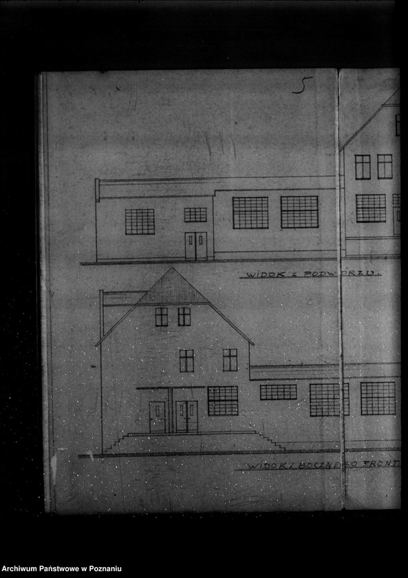 Obraz 13 z jednostki "Rysunek przebudowy mleczarni w Swarzędzu na gruncie Landwirtschaftliche Zentralgennosenschaft"